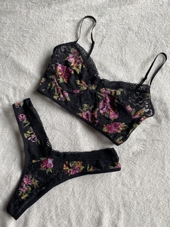 Conjunto orion estampado microtul - soltar lenceria