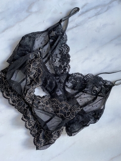 Pack x 2 top greta black y lurex