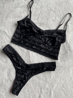 Conjunto orion black terciopelo en internet