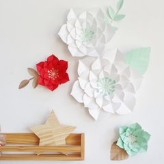 Set de 4 Flores de Papel