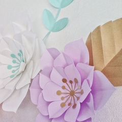 Set de 4 Flores de Papel - comprar online