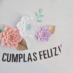 Set de 4 Flores de Papel en internet
