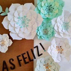 Set de 4 Flores de Papel en internet