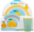 Kit Refeição Buba Tigela Prato Copo Buba Frutti Limão