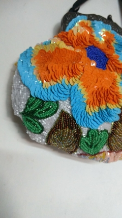 Pochette Bordado Flores - comprar online