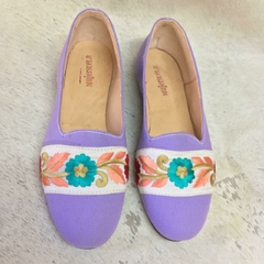Loafers Galon Lila - MUJERSUELA