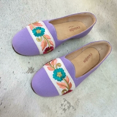 Loafers Galon Lila - tienda online
