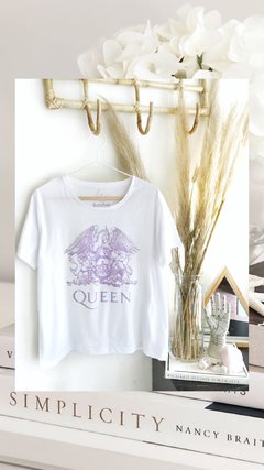 Remera Queen Bco Lila
