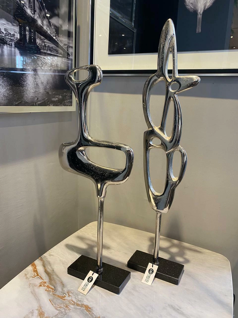 Set figuras abstractas en aluminio