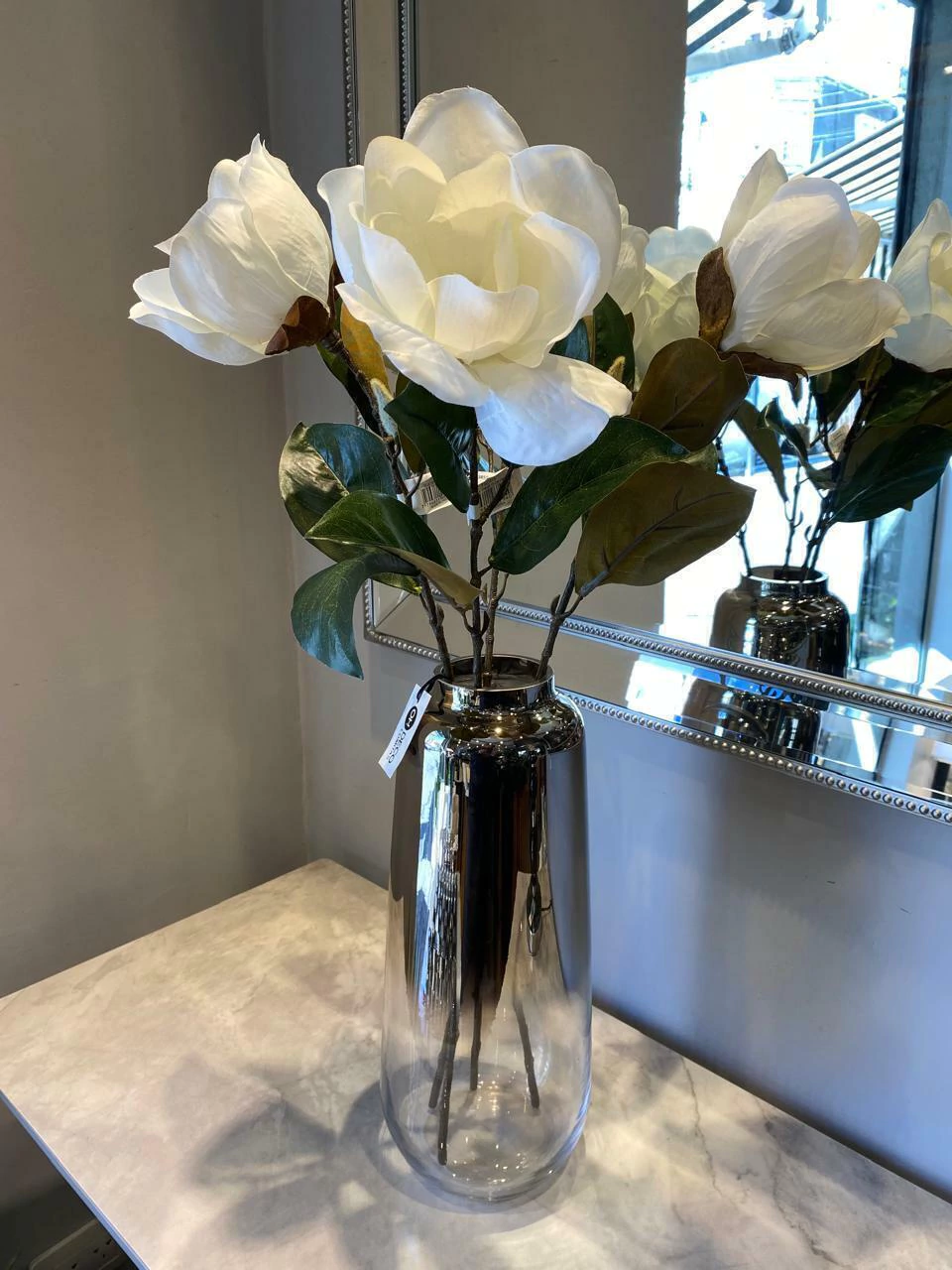 Jarrón de vidrio esfumado conico S