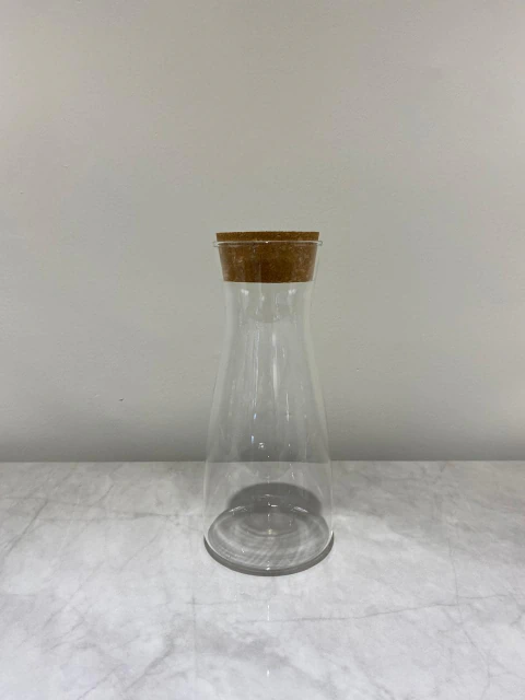 Botella de borosilicato con tapa corcho