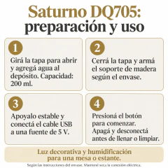 Lámpara Humidificador - Saturno - tienda online