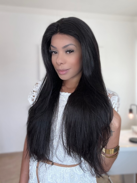 LACE FRONT WIG COM FRONTAL 13X4 | 65CM | 150% | LISA | VIRGEM