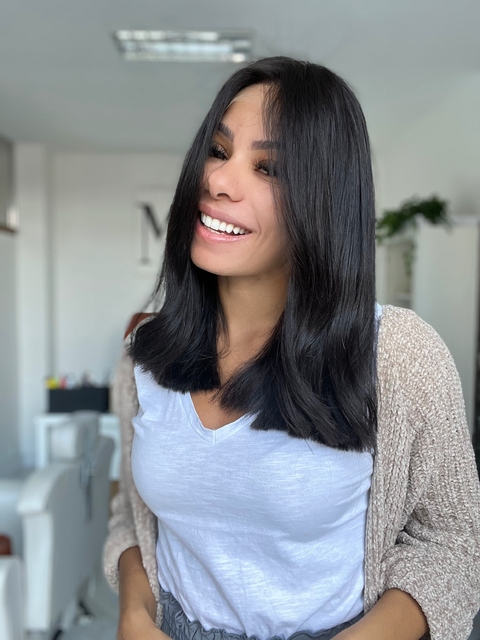 LACE FRONT WIG COM FRONTAL 13X4 | 40CM | 150% | LISA | VIRGEM