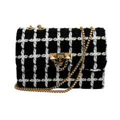CARTERA PUGLIA NEGRA CON BLANCO