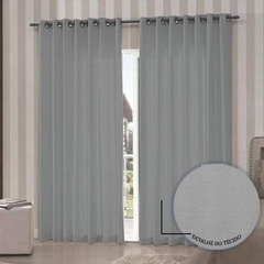 Cortina Esmeralda cinza 2.60 x 2.20m
