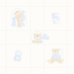 PAPEL DE PAREDE XADREZ URSO BAMBINOS3326 na internet