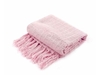 Manta Rústica Rosa Claro