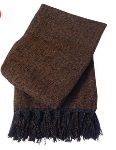 Manta de Chenille Marrom 1.80 x 130 m