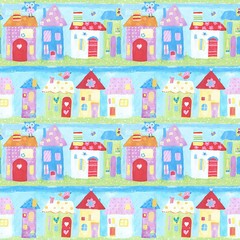 PAPEL DE PAREDE CASAS JUST4KIDSG56021 na internet