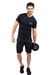 Camiseta Masculina Manga Curta Gola V Sport Dryfit Preto - Move Me Moda Fitness I Praia e Alfaitaria