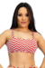 Top Faixa praia Vermelho Zig