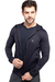 Jaqueta Masculina Sport Dryfit com Touca e Bolso Preto