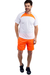 Shorts Masculino Authentic Dryfit Laranja Branco - Move Me Moda Fitness I Praia e Alfaitaria