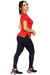 Camiseta Fem com Strapper Frontal Vermelho - comprar online