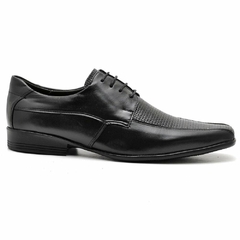 Sapato Casual Conforto Couro Preto 014