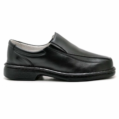 Sapato Casual Conforto Couro De Carneiro Preto 2001