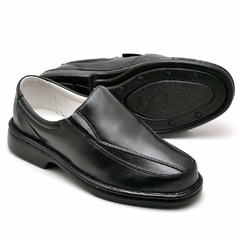 Sapato Casual Conforto Couro De Carneiro Preto 2001 - comprar online