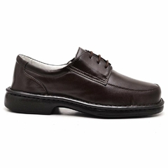 Sapato Casual Conforto Couro De Carneiro Marrom 2002 - comprar online