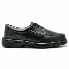 Sapato Casual Conforto Couro De Carneiro Preto 2002 - comprar online