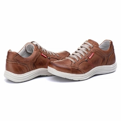 Sapatênis Casual Conforto Couro Claro 3000 - comprar online