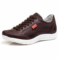 Sapatênis Casual Conforto Couro 3001