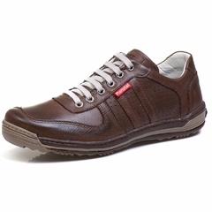 Sapatênis Casual Conforto Couro 3002