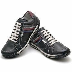 Sapatênis Casual Conforto Couro 3007