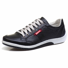 Sapatênis Casual Conforto Couro 3016