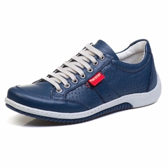 Sapatênis Casual Conforto Couro 3016