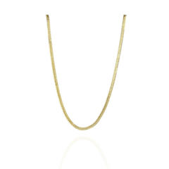 Choker Com Corrente Trabalhada Banhado em Ouro 18k