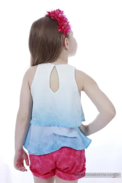 Conjunto Shorts  e Blusa Diforini Moda Infanto Juvenil 121271