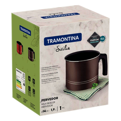 Fervedor Tramontina Sicília Avelã em Alumínio 14 cm 1,9 L