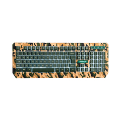 Kit Gamer Warrior Kyler - Teclado, LED Branco, ABNT2 + Mouse, LED, Army - TC249