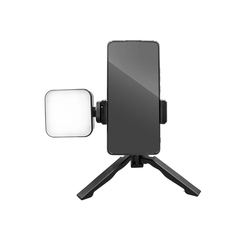 Kit Vlog Com Tripé e Luz Led Para Smartphone Multilaser