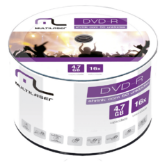 Midia DVD-R 4.7GB 16X com 50 Shrink Dv060/Dv061 Multilaser - DV061
