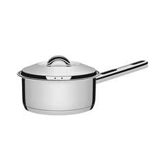 Panela Tramontina Solar em Aço Inox Fundo Triplo com Tampa e Cabo 24 cm 4,7 L
