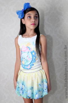 Saia e Blusa Infantil Diforini Moda Infanto Juvenil 121248