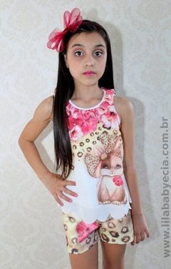 Shorts e Blusa Infantil Diforini Moda Infanto Juvenil 121233