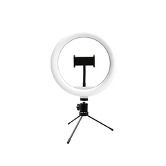 Suporte tipo Ring Light Livestream 10 Pol. com Tripé Ajustavel USB - AC370